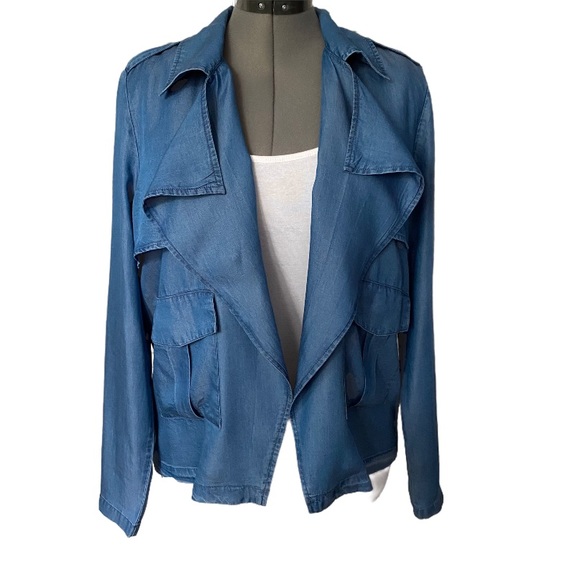 Tencel jacket with soft lapels & Pockets L - Picture 3 of 12